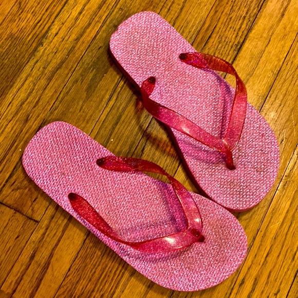 Shoes | Sparkly Hot Pink Flip Flops | Poshmark